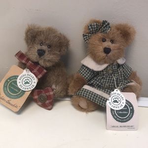 NWT Set of‎ 2 Vintage Boyds Bears…Sheldon Bearchild & Abigail Brambleberry